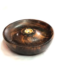 Solid Wood Incense Stick & Cone Burner 13cm