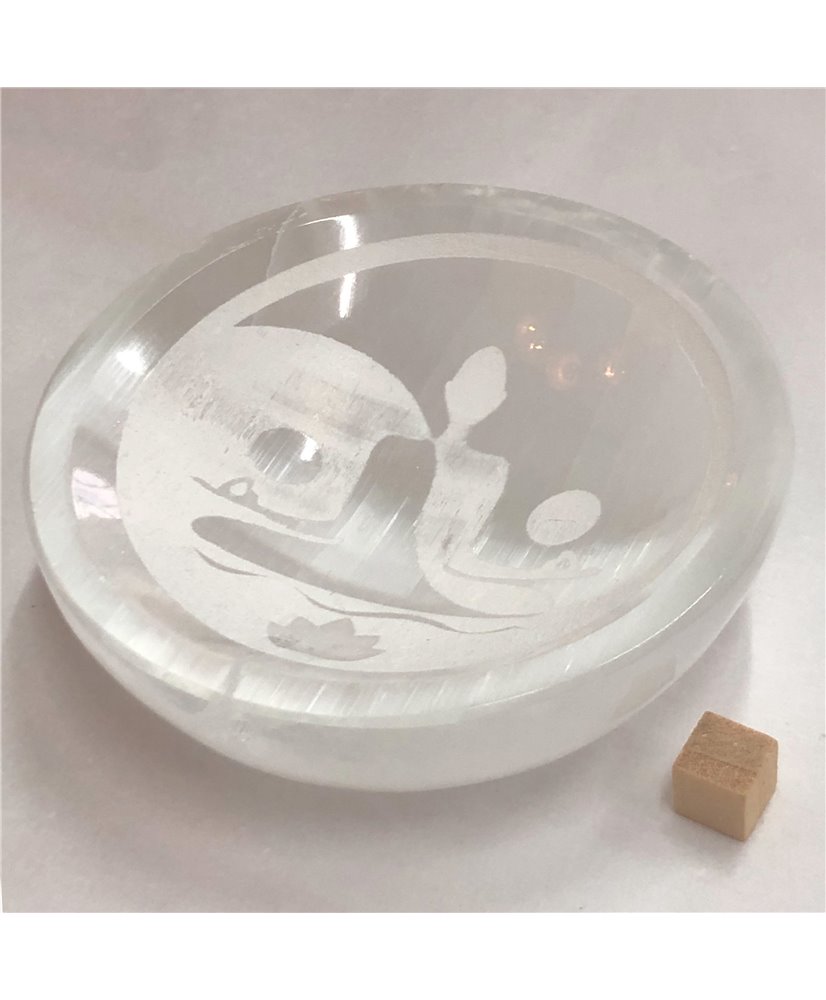 Selenite Yin-Yang Bowl 10cm
