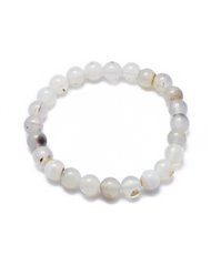 Agate 8mm bead Stretch Bracelet