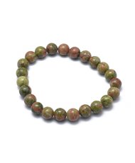 Unakite 8mm Round Bead Stretch Bracelets