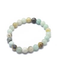 Amazonite 8mm Round Bead Stretch Bracelets