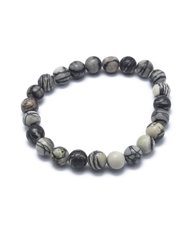Spiderweb Jasper 8mm Round Bead Stretch Bracelets