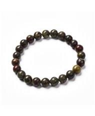 Bloodstone 8mm Round Bead Stretch Bracelet