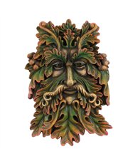 Green Man Face Plaque