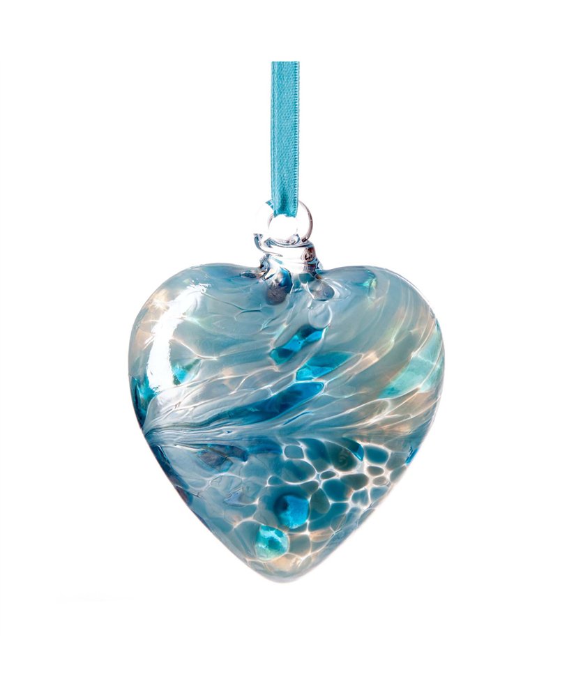 March Birthstone Heart "Aquamarine"
