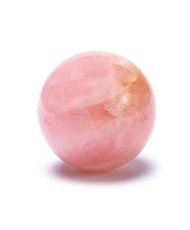 Feng shui rose quartz sphere -- 5 cm