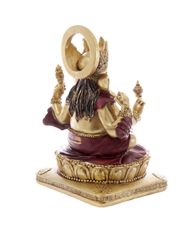 Gold & Red Ganesh Statue 14cm