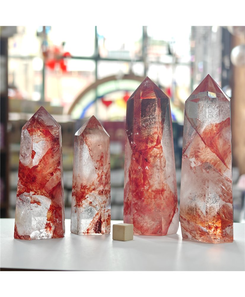 Red Hematoid Quartz Towers