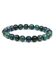 Chrysocolla with Lapis Lazuli 8mm Bead Bracelet