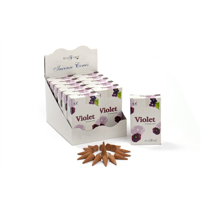 Violet Incense Cones x15 - Stamford