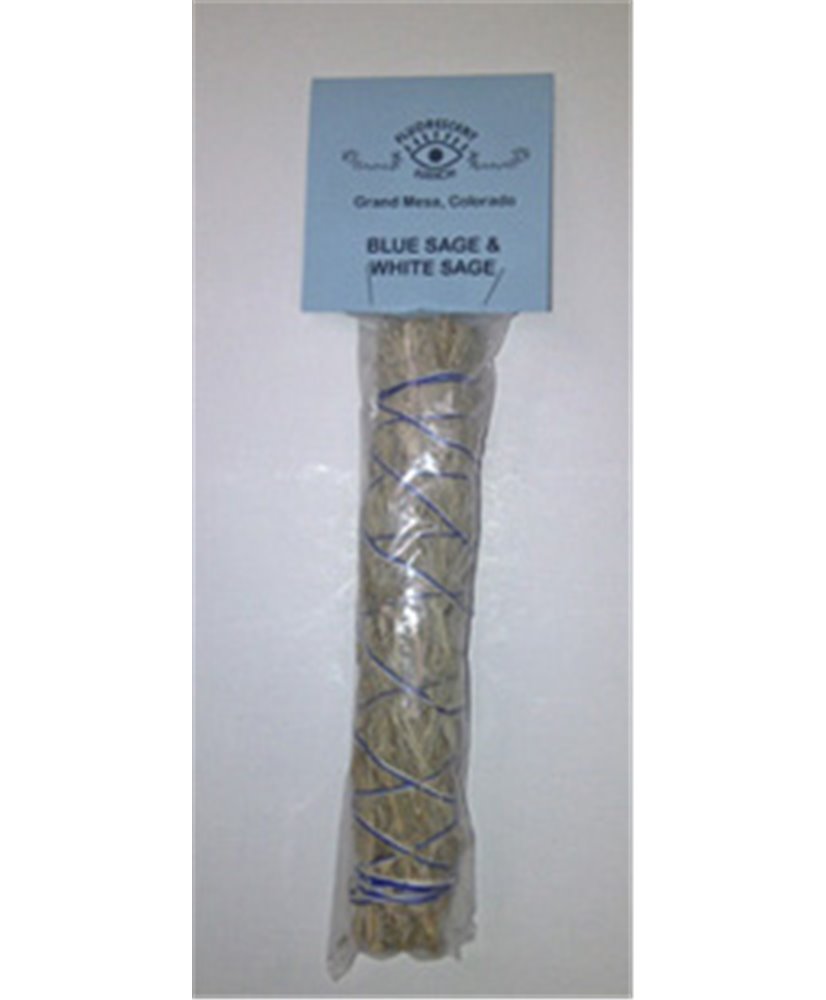 7 inch Blue Sage and White Sage Smudge Stick