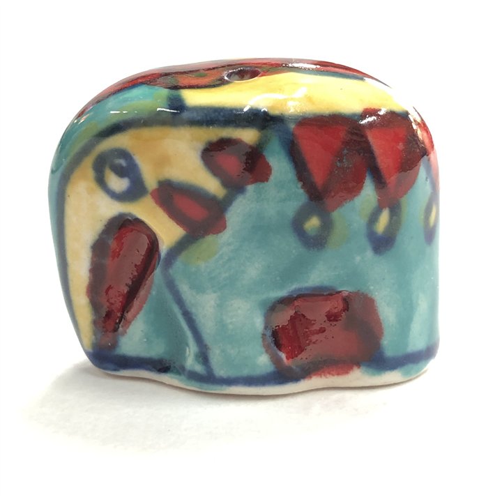 Hand Painted Mini Ceramic Elephant Incense Holder