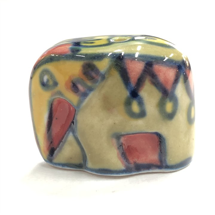 Hand Painted Mini Ceramic Elephant Incense Holder
