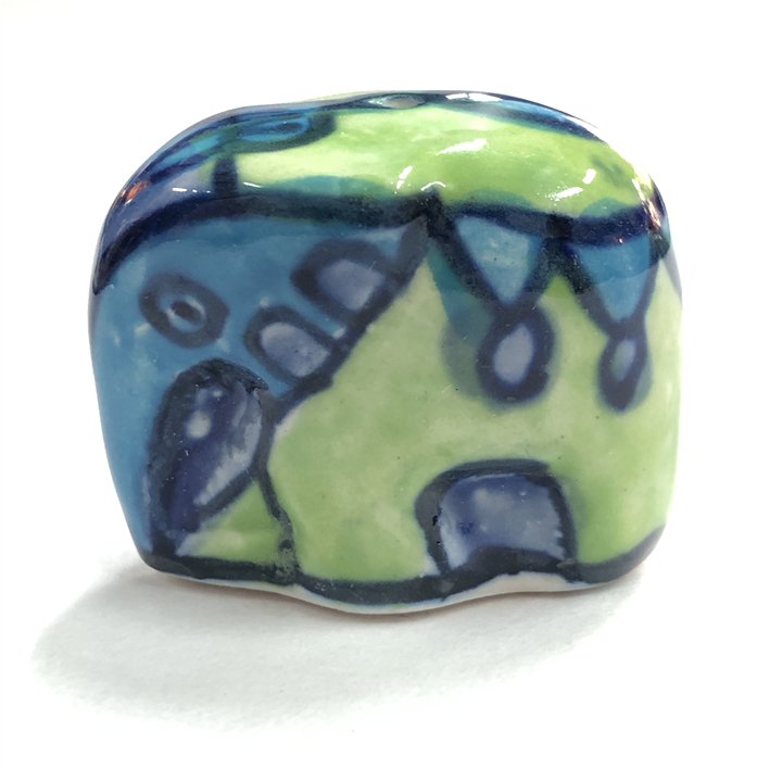 Hand Painted Mini Ceramic Elephant Incense Holder