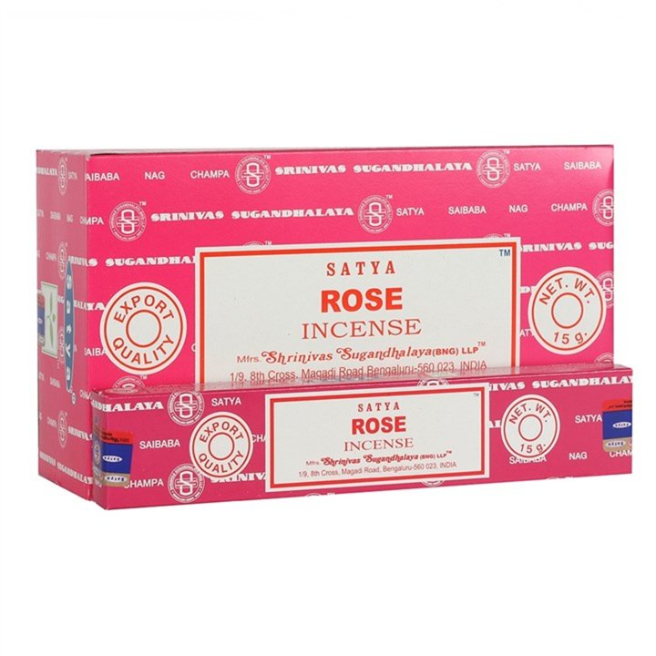 Rose Incense Sticks by Satya - Export Quality