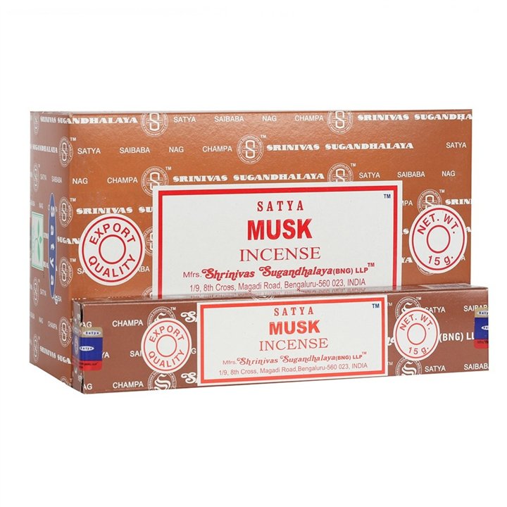 Musk Incense Sticks by Satya - Export Quality