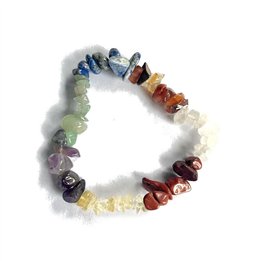 Mixed Gemstones Chip Bracelet