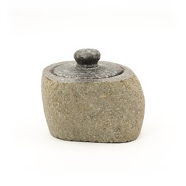Natural Riverstone Grounding Pot - Small (aprox 9x7cm)