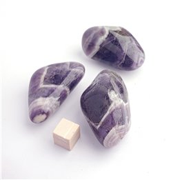 Chevron Amethyst Large Tumble Stone