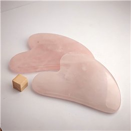Rose Quartz Gua Sha Blade 80mm