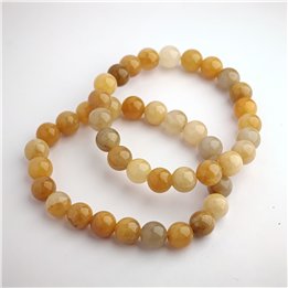 Honey Calcite 8mm Bead Bracelet