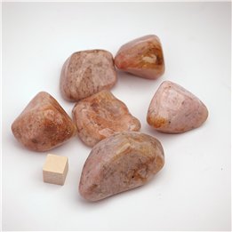 Pink Moss Agate Large Tumble Stone