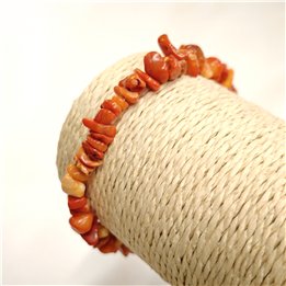 Coral Chip Bracelet