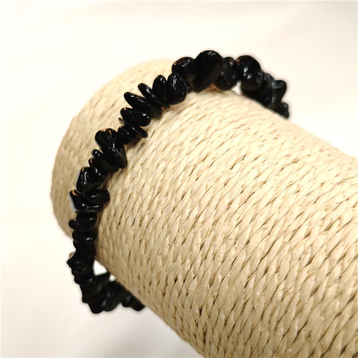 Obsidian Chip Bracelet