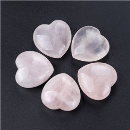 Rose Quartz Crystal Heart Small