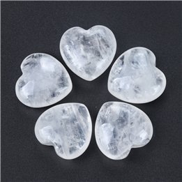 Clear Quartz Crystal Heart Small