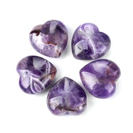 Amethyst Crystal Heart Small
