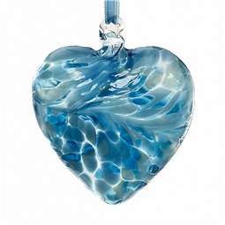 March Birthstone Heart "Aquamarine"
