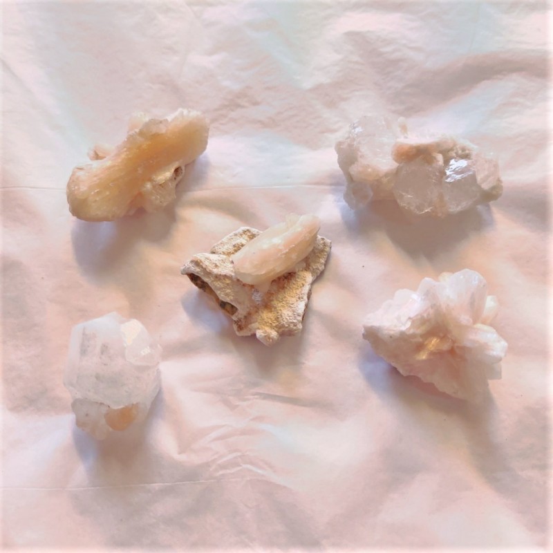 Stilbite with Apophyllite 20-30mm