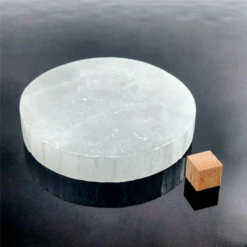 Selenite Crystal Cleansing and Charging Plate 7.5cm Selenite Crystal Cleansing and Charging Plate 7.5cm