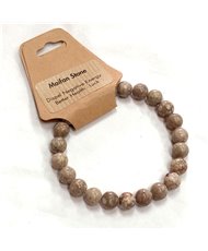 Maifan Stone 8mm Round Bead Stretch Bracelets