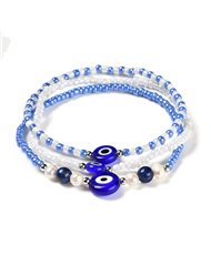 Evil Eye Stackable Stretch Handmade Bracelets, 