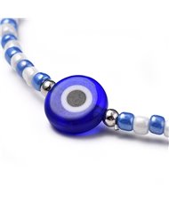 Evil Eye Stackable Stretch Handmade Bracelets, 