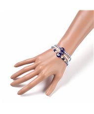 Evil Eye Stackable Stretch Handmade Bracelets, 