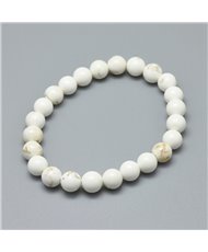 Magnesite 8mm bead Stretch Bracelet