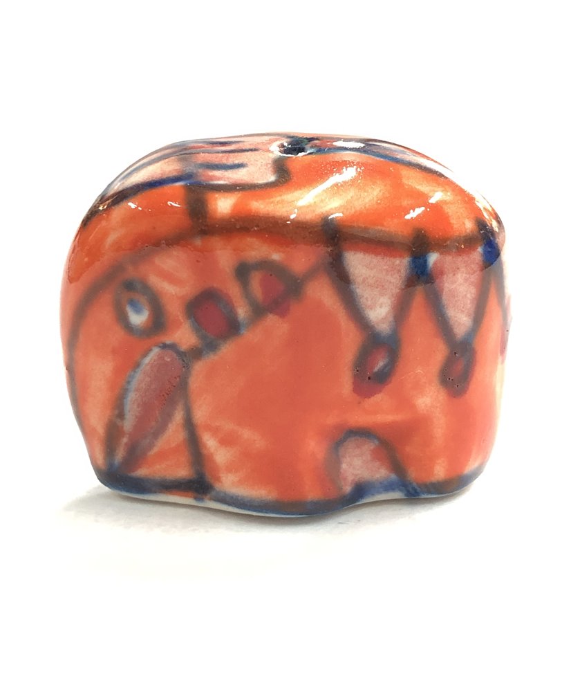 Hand Painted Mini Ceramic Elephant Incense Holder