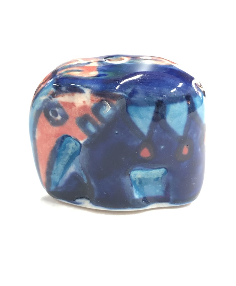 Hand Painted Mini Ceramic Elephant Incense Holder