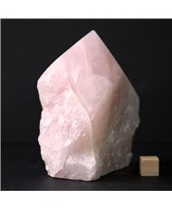 Rose Quartz Rough and Polished Standing Generator Point - 8cm - 290g