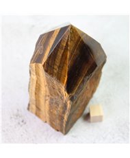 Tigers Eye Rough and Polished Standing Generator Point - 8.5cm - 360g