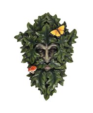 Large Leafy Green Man Wall Plaque